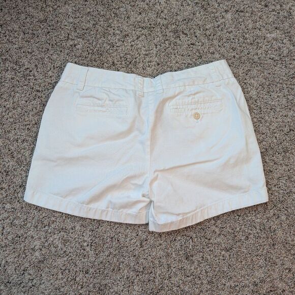 J. Crew White Cotton Chino Shorts | Women’s Size 8 Classic Summer Casual - Picture 4 of 4